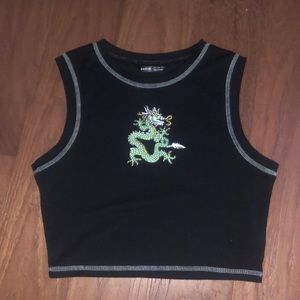 cute dragon crop top